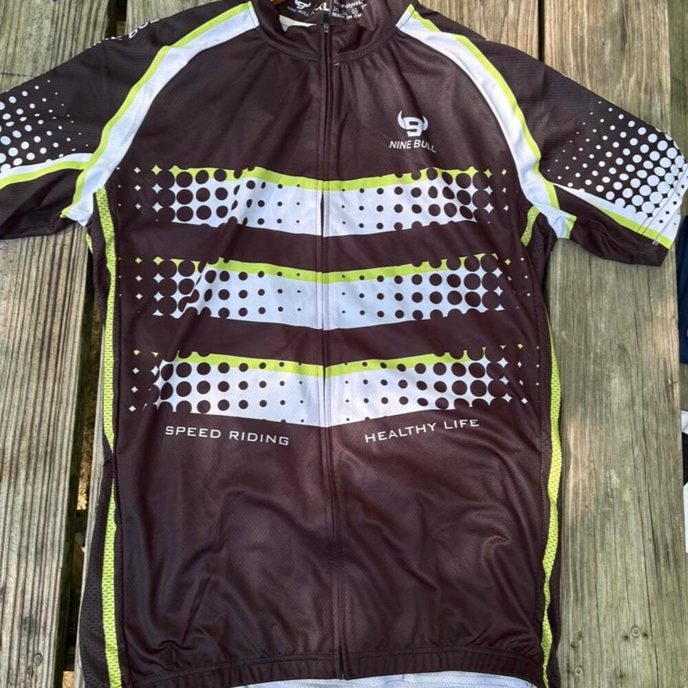 Nine bull cycling jersey black